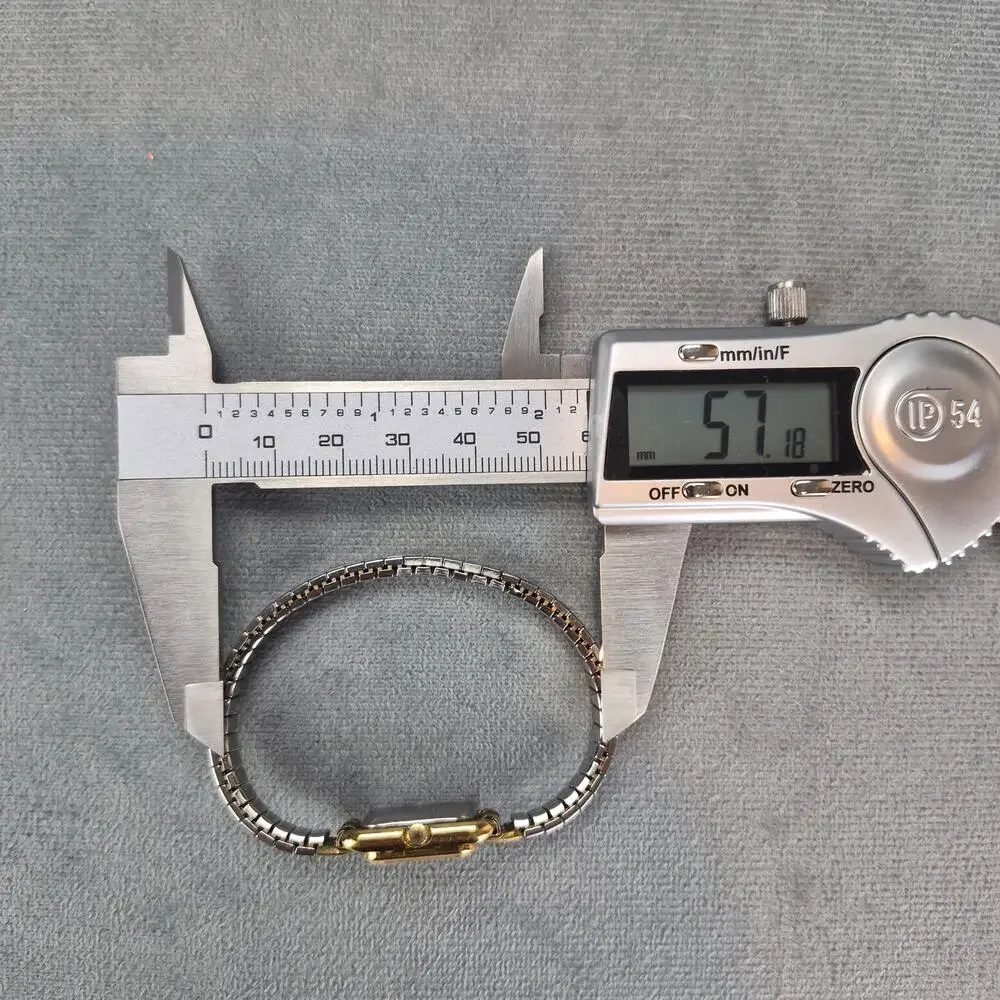 Vintage Timex Speidel Quartz Gold Silver Tone Women's Elastic Band PARTS ONLY